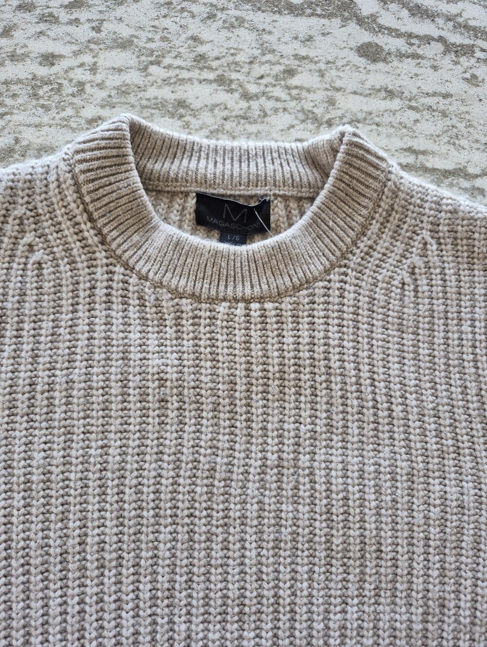 Magaschoni Men's Cable Knit Sweater New Size Large